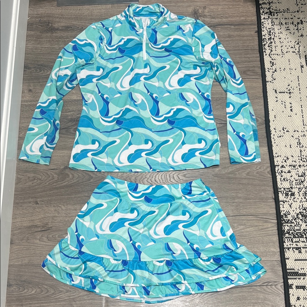 X by Gottex Athena Seafoam Women's (M) Golf Tennis Set